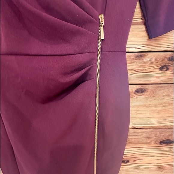 NWT Calvin Klein Zip Midi Sheath Dress | Size 2 | Sold Out Style - Picture 5 of 8